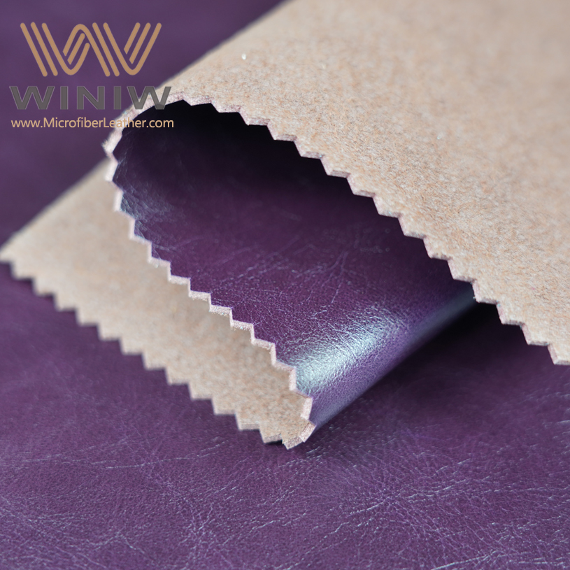 Microfiber PU Leather Fabric for Sofa Upholstery
