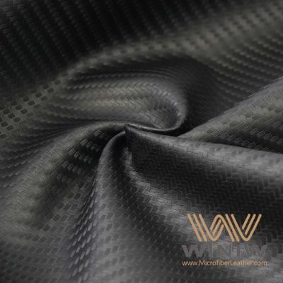 Carbon Fiber Textured Vinyl Synthetic Leather for Car