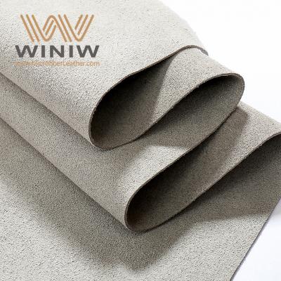 China Leading New Arrival Fashionable Silver Gray Fabric Suede Supplier