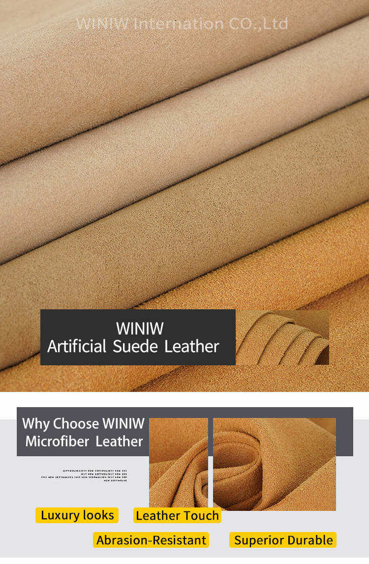 Microfiber Synthetic Suede Shoe Lining Leather