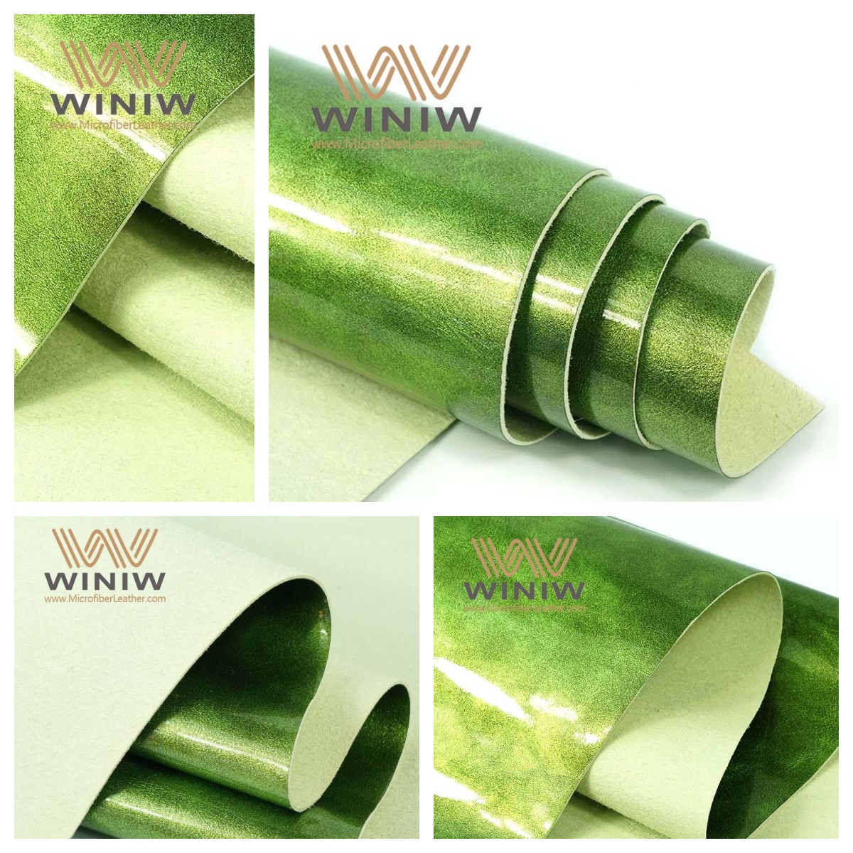 1.2 mm Emerald Patent Leatherettes Fabric