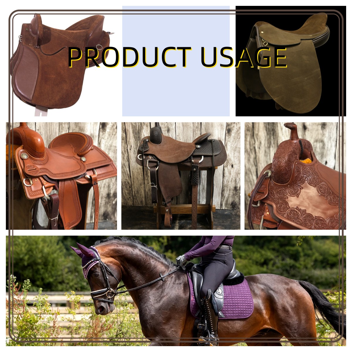 Strong Flexibility Microfiber horse saddles Material Synthetic Leather