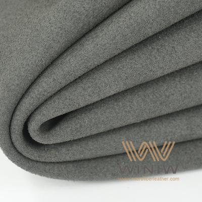 Black Faux Suede Automotive Upholstery Leather