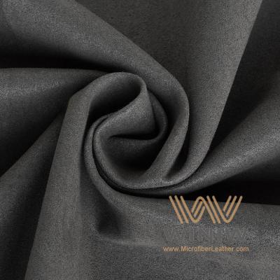 Black Alcantara Leather Upholstery Fabric Car Seat Material