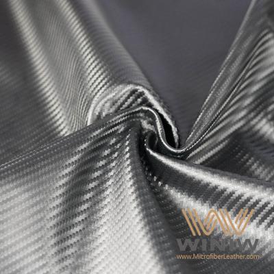 Weave Texture Carbon Microfiber Leather For Car Upholstery