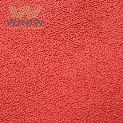 Red Lychee Skin Leather Nappa Upholstery Fabric