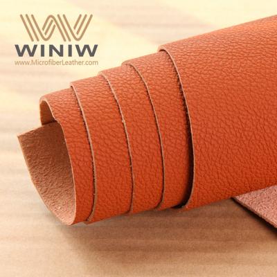 China Leading Orange Microfiber Cloth for Cars Syn Leather Supplier