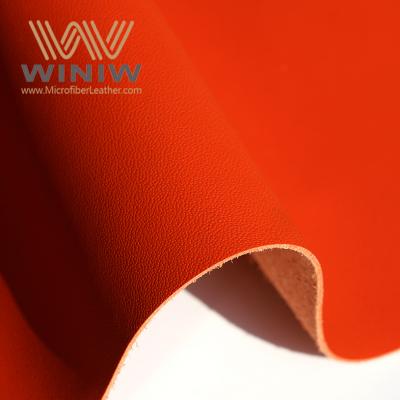 China Leading Bright Red Syn Leather for Car Seats Supplier