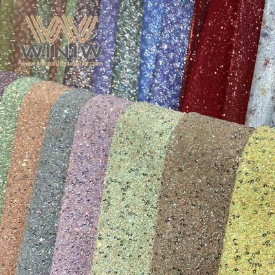 Colorful Wear-Resistant PU Glitter Leather