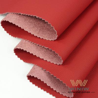 China Leading Red Vegan Alternative to Leather Interior Fabrics Supplier