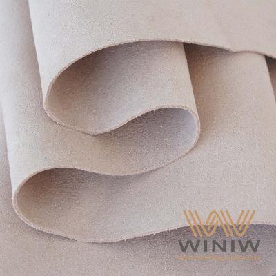 Anti-Yellowing 0.6mm Suede Microfiber Leather Lining Fabric For Shoes 