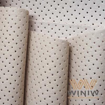 Water Absorbing 0.8 mm Thickness Perforated PU Leather Inner Fabric For Shoe