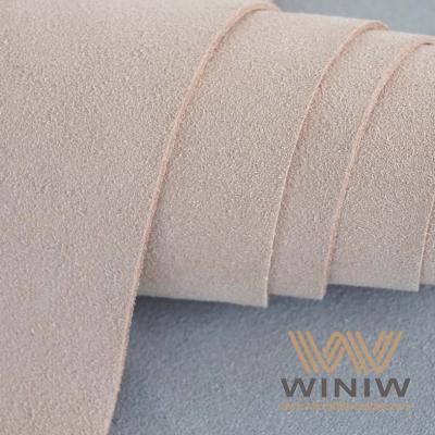 Resistant To Acid And Corrosion PU Suede Fabric Leather For Shoe Lining