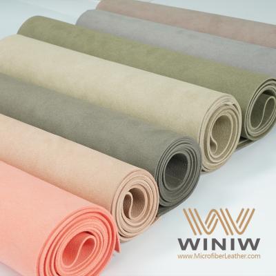China Leading 2.4mm Microfiber Ultrasuede Microsuede Leather Material Supplier