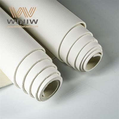 White Synthetic Faux PU Leather Fabric For Soccer Ball