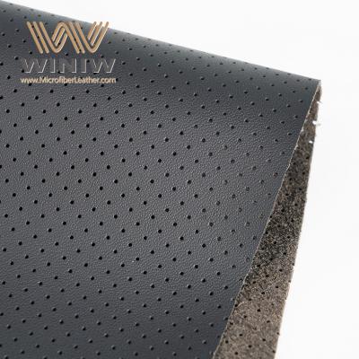 China Leading 1.6mm Perforated Microfiber Leather Synthetic Car Fabric Supplier