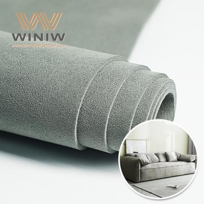 Micro Fiber Micro Suede Fabric PU Sofa Leather