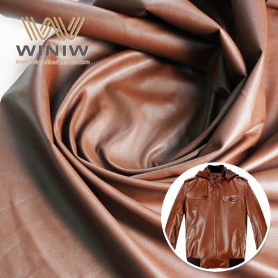 Synthetic Micro Fiber Fabric Faux Garments Leather
