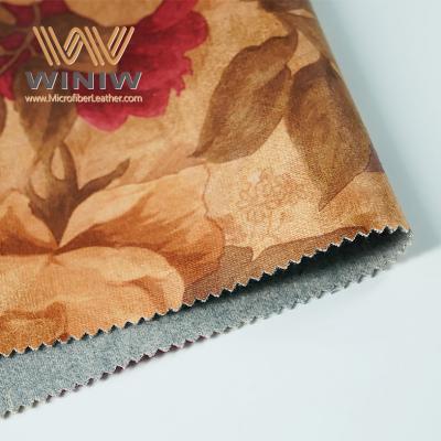 Synthetic Leather Microfiber House Furnishings Fabric For Sofa